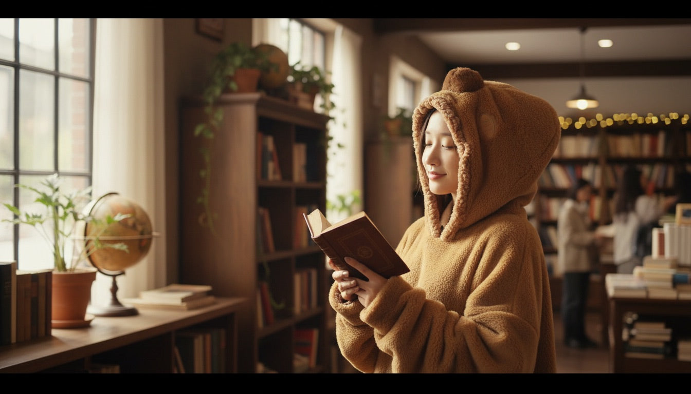 カピバラ冬用クロークケープ
裏起毛で厚手の“なまけブランケット”