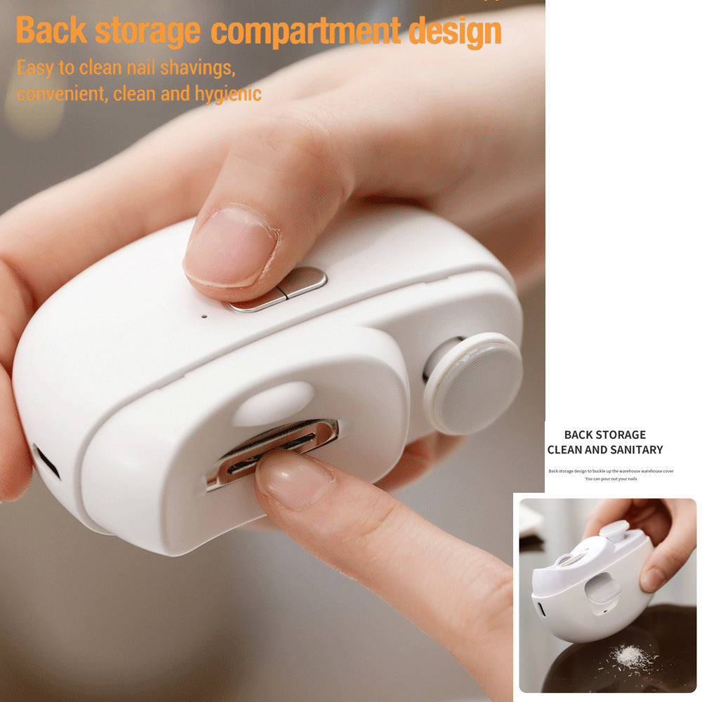 電動爪切り研削と研磨 2 in 1 多機能ポータブル自動爪グラインダー電動マニキュアツール